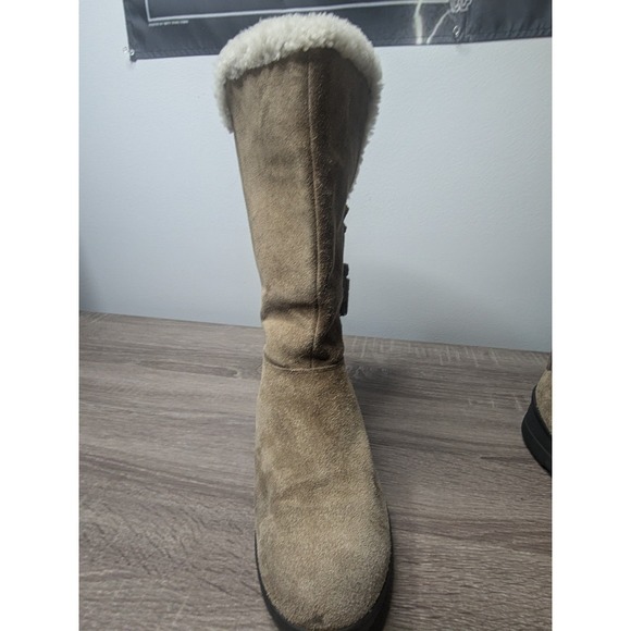 Lauren Ralph Lauren Tadina Suede Boots Shearling Lined Winter Womens 9.5B - Picture 4 of 14